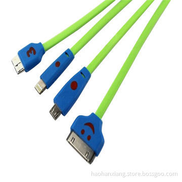 4-in-1 USB Cable with LED Lighting